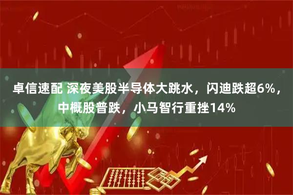 卓信速配 深夜美股半导体大跳水，闪迪跌超6%，中概股普跌，小马智行重挫14%